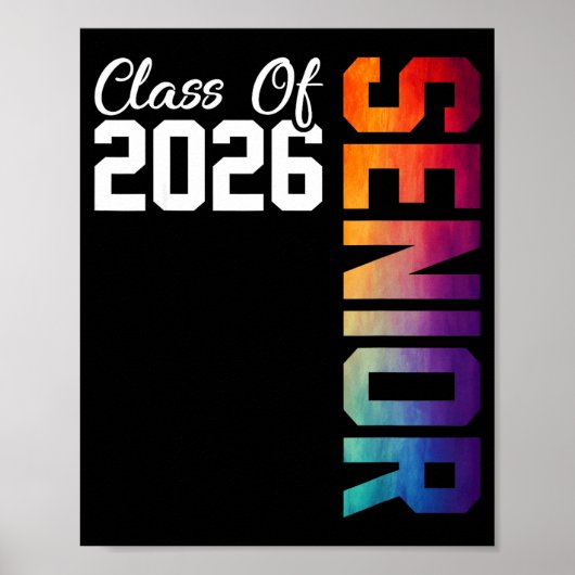 Afgestudeerde middelbare schoolklas van 2026 poster (Voorkant)