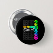 Afgestudeerde middelbare schoolklas van 2026 ronde button 5,7 cm (Voorkant /achterkant)