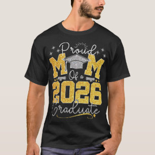 Afgestudeerde moeder 2026 Afstudeerfeest Trotse mo T-shirt