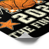 Afgestudeerde Moeder 2026 Basketbal Afstudeer Kwar Poster (Hoek)