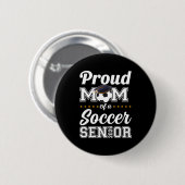 Afgestudeerde moeder Cl Van 2026 Voetbal Moeder Af Ronde Button 5,7 Cm (Voorkant /achterkant)