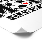 Afgestudeerde moeder Cl van 2026 Voetbalmoeder Afs Poster (Hoek)