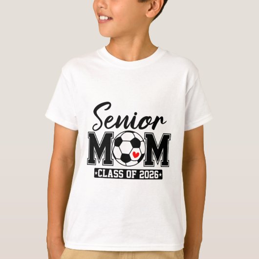 Afgestudeerde moeder Cl van 2026 Voetbalmoeder Afs T-shirt (Voorkant)