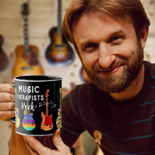 Afgestudeerde muziektherapeuten Rock Afstuderen Mok