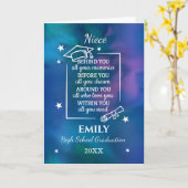 Afgestudeerde nicht middelbare school aangepaste n kaart (Gele Bloem)