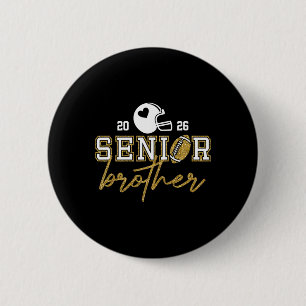 Afgestudeerde oudere broer voetbal Cl van 2026 Fam Ronde Button 5,7 Cm