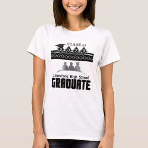 Afgestudeerde - Personaliseer Zilver T-shirt