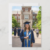 Afgestudeerde Senior Foto Ombre Accent Kaart (Voorkant)