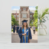 Afgestudeerde Senior Foto Ombre Accent Kaart (Staand voorkant)