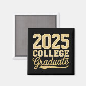 Afgestudeerde senioren van de universiteit 2025 magneet (Voorkant / Achterkant)