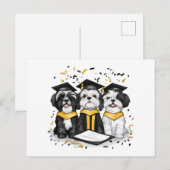 Afgestudeerde Shih Tzu-honden Briefkaart (Voorkant / Achterkant)