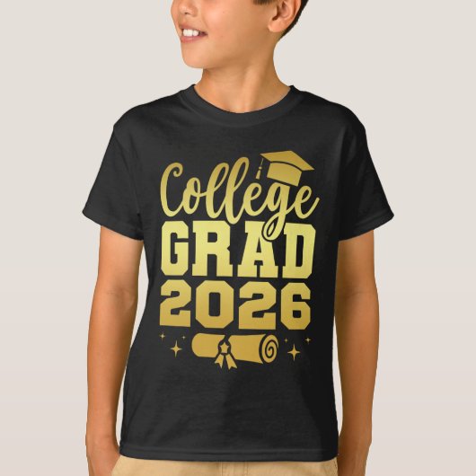 Afgestudeerde student Cl van 2026 Grad Afstuderen  T-shirt (Voorkant)