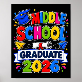 Afgestudeerde studenten middelbare school 2026 poster