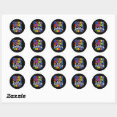 Afgestudeerde studenten middelbare school 2026 ronde sticker (Vel)