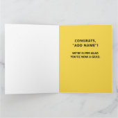Afgestudeerde tienerjongen kaart (Binnen)
