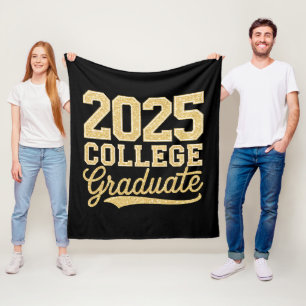 Afgestudeerde universiteit 2025 Afstuderen Senior  Fleece Deken