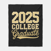 Afgestudeerde universiteit 2025 Afstuderen Senior Fleece Deken (Voorkant)