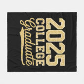 Afgestudeerde universiteit 2025 Afstuderen Senior Fleece Deken (Voorkant (Horizontaal))