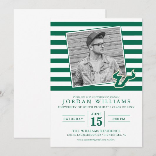 Afgestudeerde Universiteit van Zuid-Florida Aankondiging (Voorkant / Achterkant)