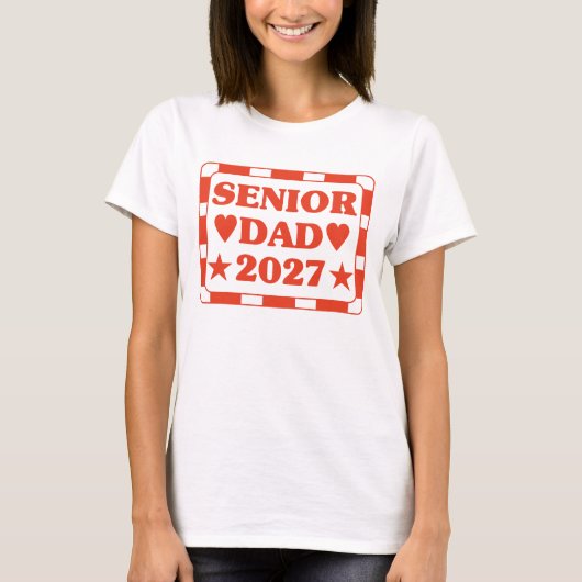 Afgestudeerde vader 2027 t-shirt (Voorkant)