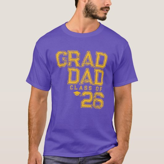 Afgestudeerde Vader | Klas van 2026 T-shirt (Voorkant)
