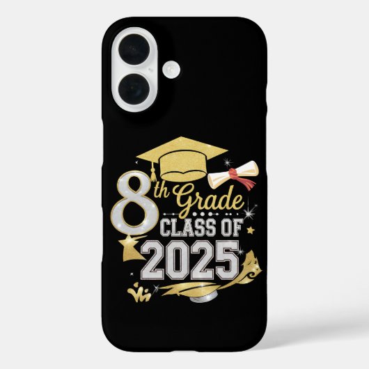 Afgestudeerde van de 8e klas van 2025 Afstuderen Case-Mate iPhone Case (Achterkant)