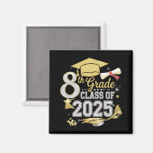 Afgestudeerde van de 8e klas van 2025 Afstuderen Magneet (Voorkant / Achterkant)