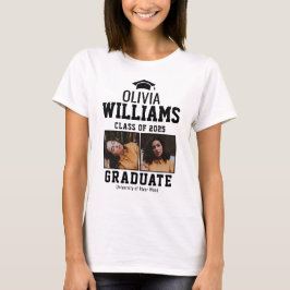 Afgestudeerde van de klas van 2025 naam t-shirt