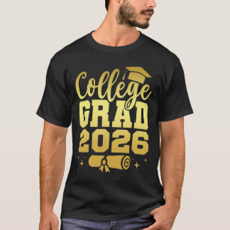Afgestudeerde van de klas van 2026 Afstuderen Afst T-shirt