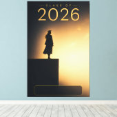 Afgestudeerde van de klas van 2026 Future Horizon Canvas Afdruk (Insitu (Houten vloer))