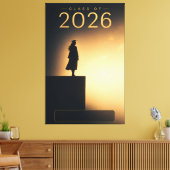 Afgestudeerde van de klas van 2026 Future Horizon Canvas Afdruk (Insitu (Woonkamer))