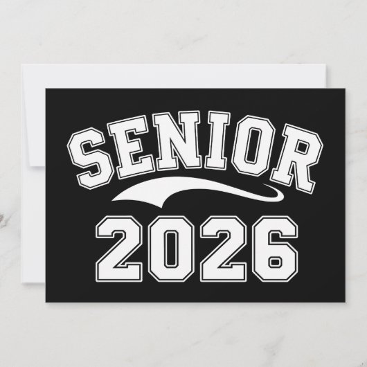 Afgestudeerde van de klas van 2026 met 26 afgestud kaart (Voorkant)