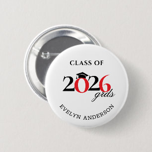 Afgestudeerde van de klas van 2026  ronde button 5,7 cm