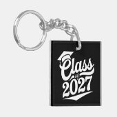 Afgestudeerde van de klas van 2027 sleutelhanger (Voorkant Links)