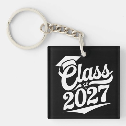 Afgestudeerde van de klas van 2027 sleutelhanger (Voorkant)