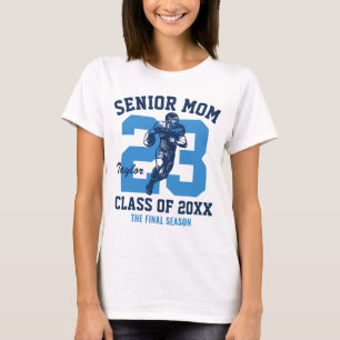 Afgestudeerde voetbalmoeder senior - op maat gemaa t-shirt