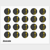 Afgestudeerde Volleybal Broer Afstuderen Cl Van 20 Ronde Sticker (Vel)