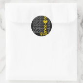 Afgestudeerde Volleybal Broer Afstuderen Cl Van 20 Ronde Sticker (Tas)