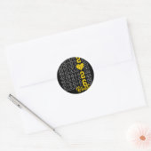 Afgestudeerde Volleybal Broer Afstuderen Cl Van 20 Ronde Sticker (Envelop)
