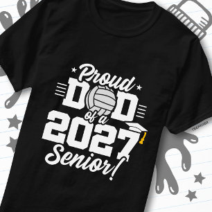 Afgestudeerde Volleybal Seniorklas van 2027 Trots  T-shirt
