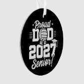 Afgestudeerde Volleybalklas van 2027 Trots Vader Ornament (voorkant)