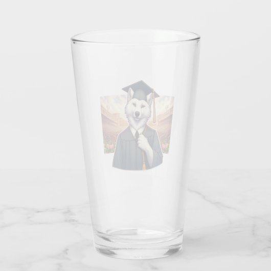 Afgestudeerde Wolf Glas (Achterkant)