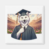 Afgestudeerde Wolf Magneet (Voorkant)