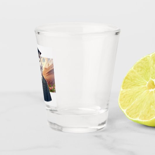 Afgestudeerde Wolf Shot Glas (Rechts)
