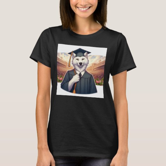 Afgestudeerde Wolf T-shirt (Voorkant)