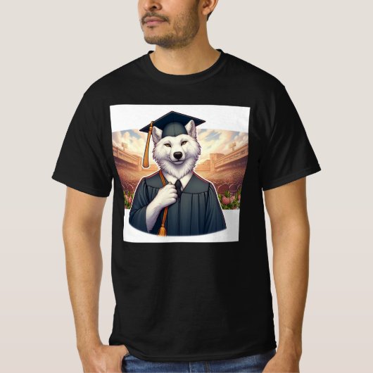 Afgestudeerde Wolf T-shirt (Voorkant)