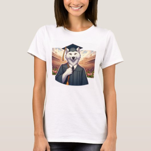 Afgestudeerde Wolf T-shirt (Voorkant)