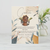 Afgestudeerde zoon aankondiging (Staand voorkant)