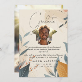 Afgestudeerde zoon aankondiging