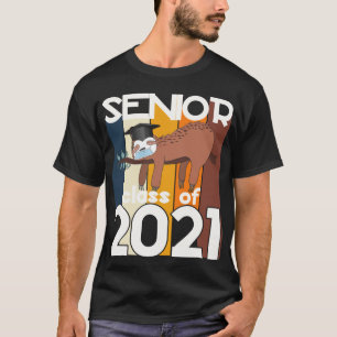 Afgestudeerdeklas van 2021 Luiaard Quarantaine Afs T-shirt